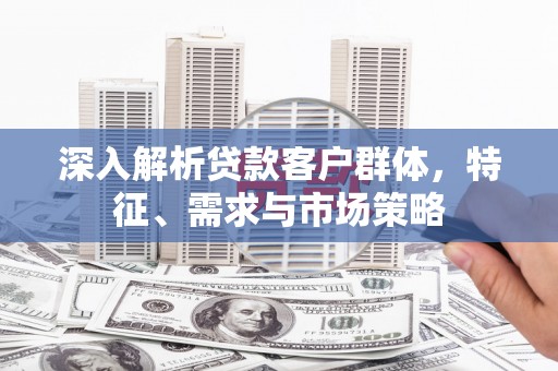 阿克塞深入解析贷款客户群体，特征、需求与市场策略