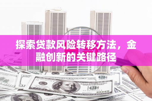 阿克塞探索贷款风险转移方法，金融创新的关键路径