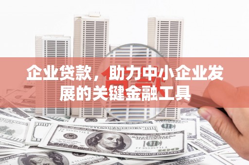 阿克塞企业贷款，助力中小企业发展的关键金融工具