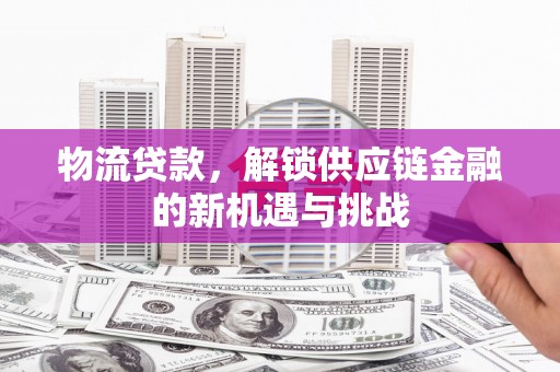 阿克塞物流贷款，解锁供应链金融的新机遇与挑战