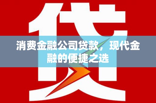 阿克塞消费金融公司贷款，现代金融的便捷之选