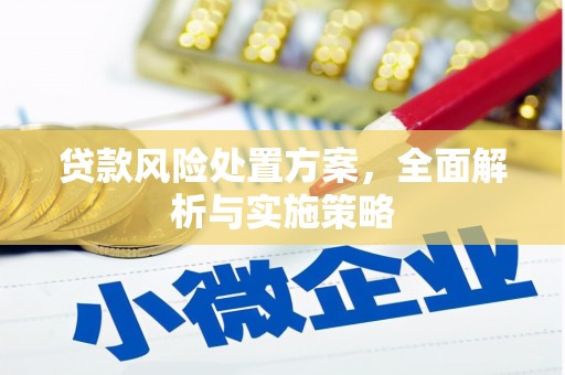 阿克塞贷款风险处置方案，全面解析与实施策略